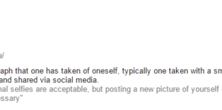 selfie meaning