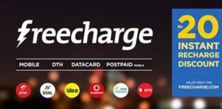 freecharge-promo code