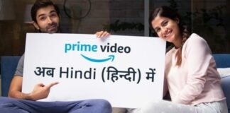Amazon Prime Video now available in Hindi