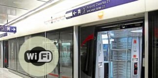 Delhi Metro Airport Express Line WiFi