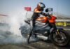 Harley-Davidson LiveWire motorcycle set all-new records. Achieves 0 to 60 mph (0 to 100 kph) in 3.0 seconds Harley Davidson LiveWire RecordRun