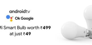 Mi Smart Bulb at Rs.49