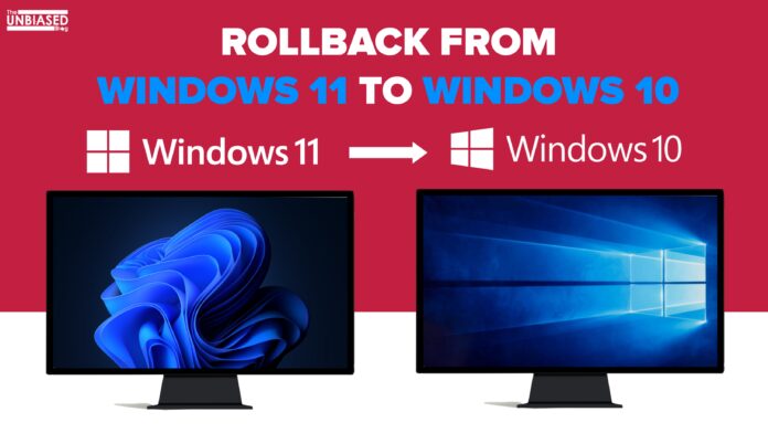 How to Rollback from Windows 11 to Windows 10 without loosing Data