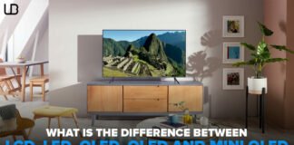 difference between LCD, LED, QLED, OLED and mini LED Display Technology