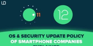 OS and Security Update policy of Smartphone Companies