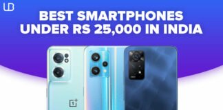 Top Five Best Smartphones under Rs 25000 in India