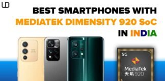 Best Smartphones with MediaTek Dimensity 920 SoC in India
