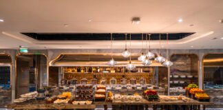Air India Unveils First Flagship Maharaja Lounge at Delhi Airport Business Class Buffet Area